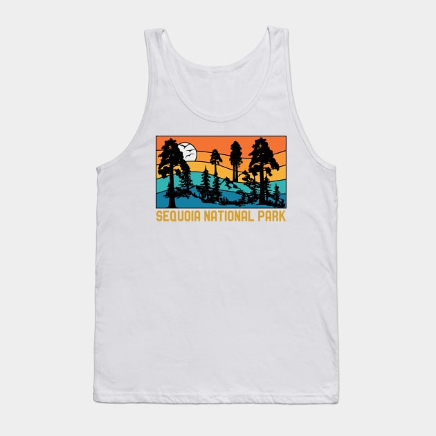 Vintage Sequoia National Park Souvenir Retro Sequoia Tree Tank Top by mrsmitful01